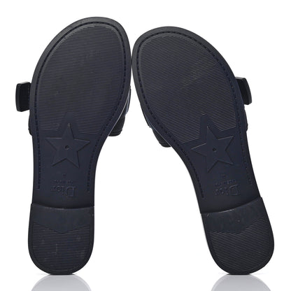 Christian Dior Technical Stretch Fabric Camouflage Dio(r)evolution Slide Sandals 39 Deep Blue 5 of 9