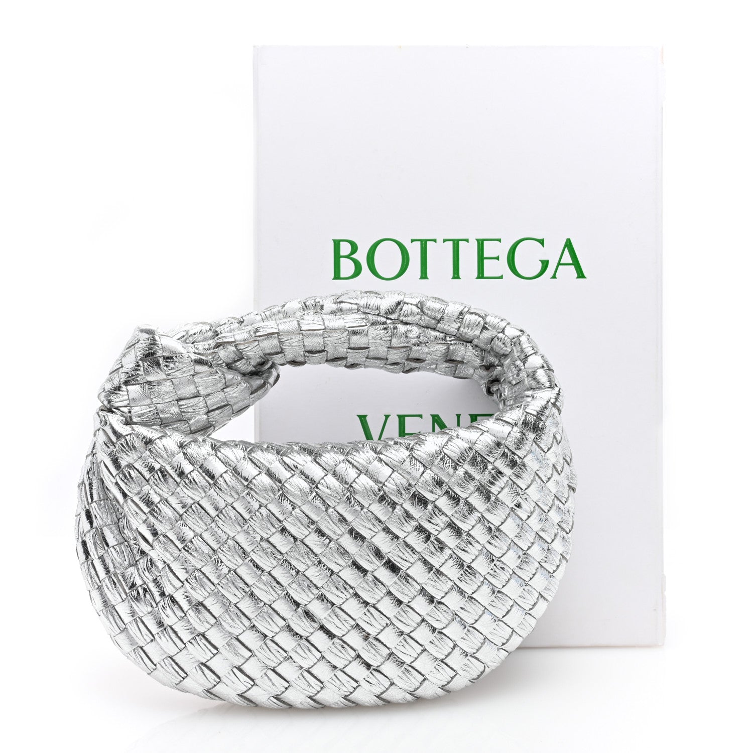 Bottega Veneta Metallic Nappa Intrecciato Mini Jodie Silver 11 of 11