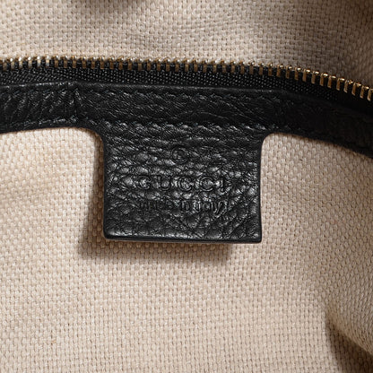 Gucci Pebbled Calfskin Medium Soho Chain Shoulder Bag Black 6 of 7