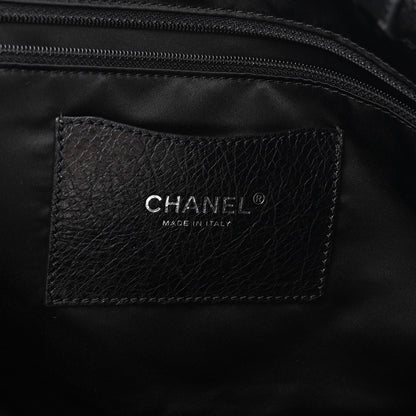 Chanel Glazed Calfskin Large On The Road Tote Black 7 of 12