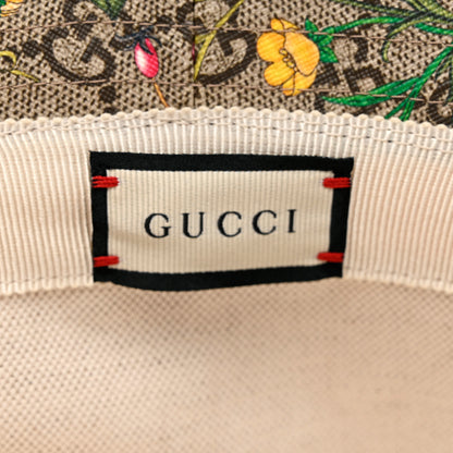 Gucci GG Supreme Monogram Flora Bucket Hat 57 White 9 of 10