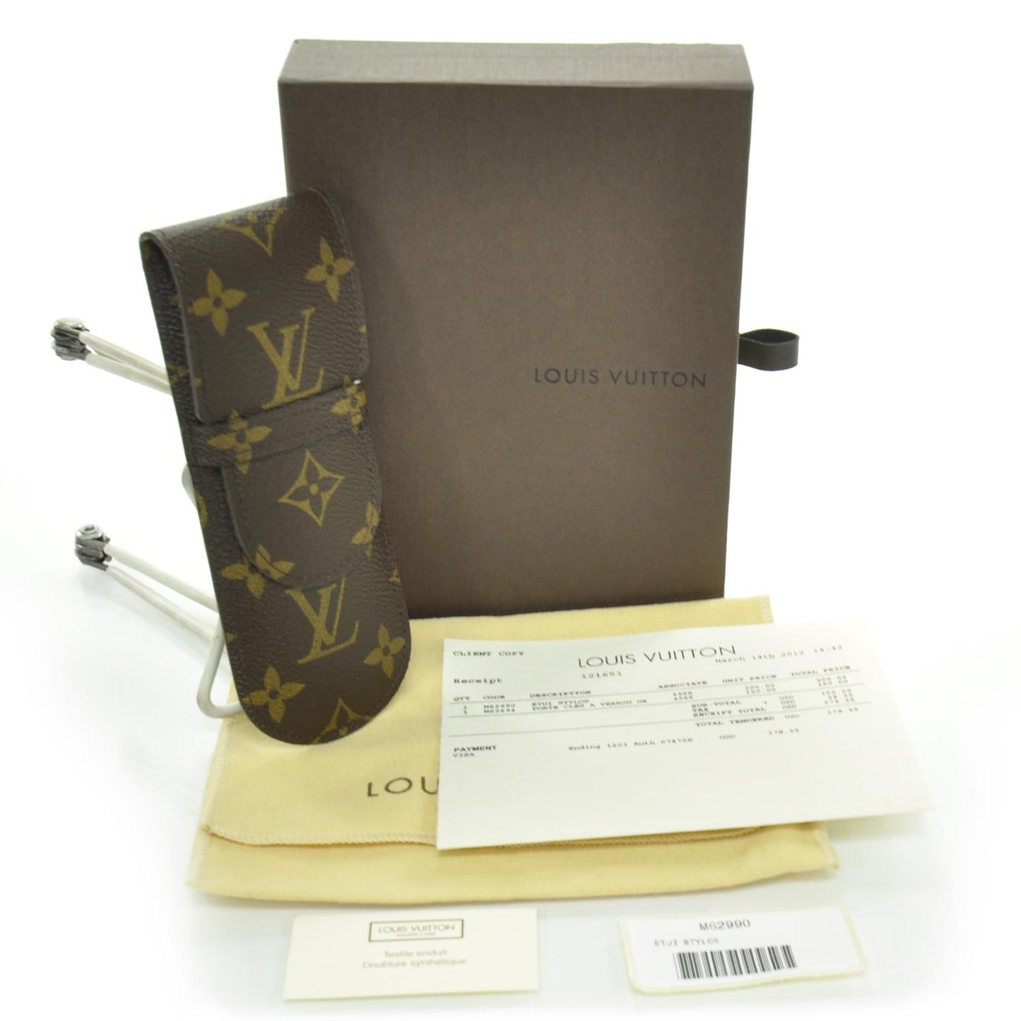 Monogram Etui Stylos Pen Case