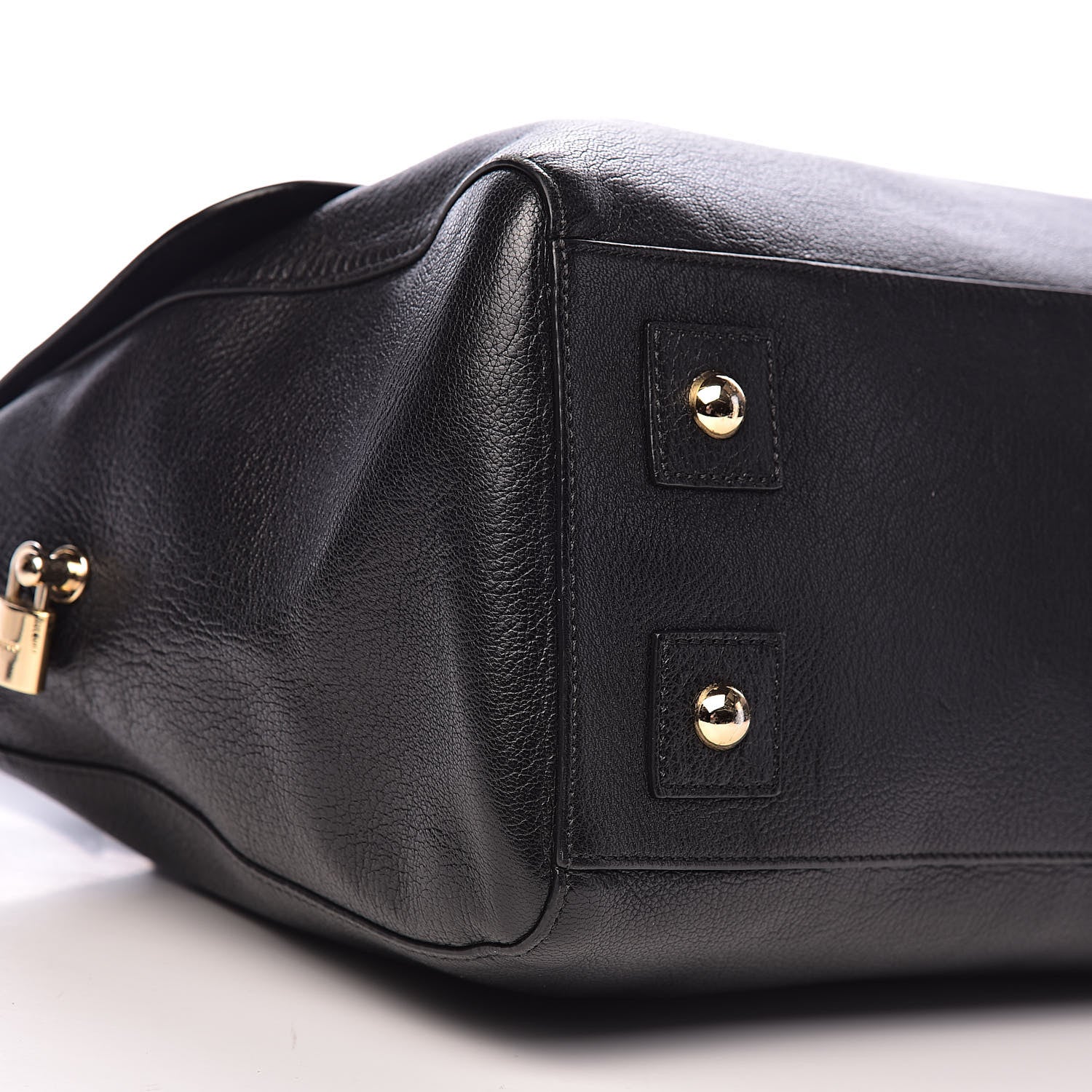 Mulberry Glossy Goatskin Medium Del Rey Satchel Black 9 of 11