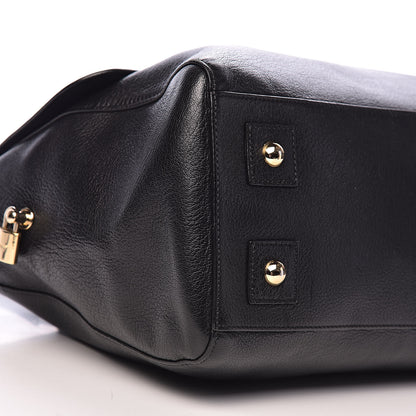 Mulberry Glossy Goatskin Medium Del Rey Satchel Black 9 of 11