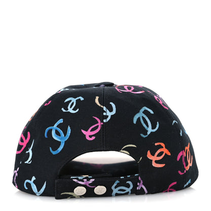 Chanel Cotton CC Cap Hat Black Multicolor 6 of 10
