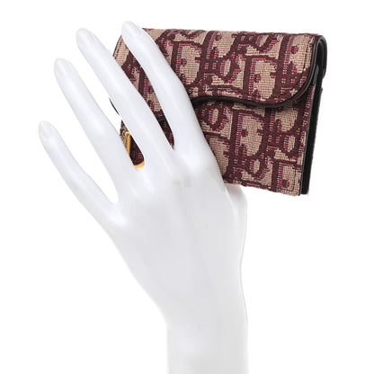 Christian Dior Oblique Saddle Card Holder Bordeaux 2 of 9