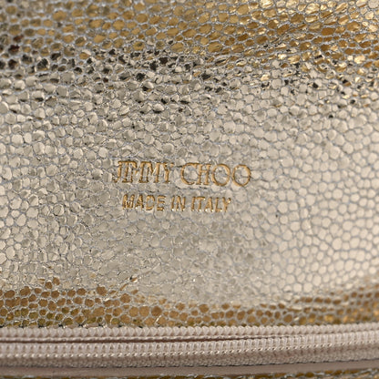 Jimmy Choo Glitter Fabric Reese Clutch Wallet Metallic 6 of 9