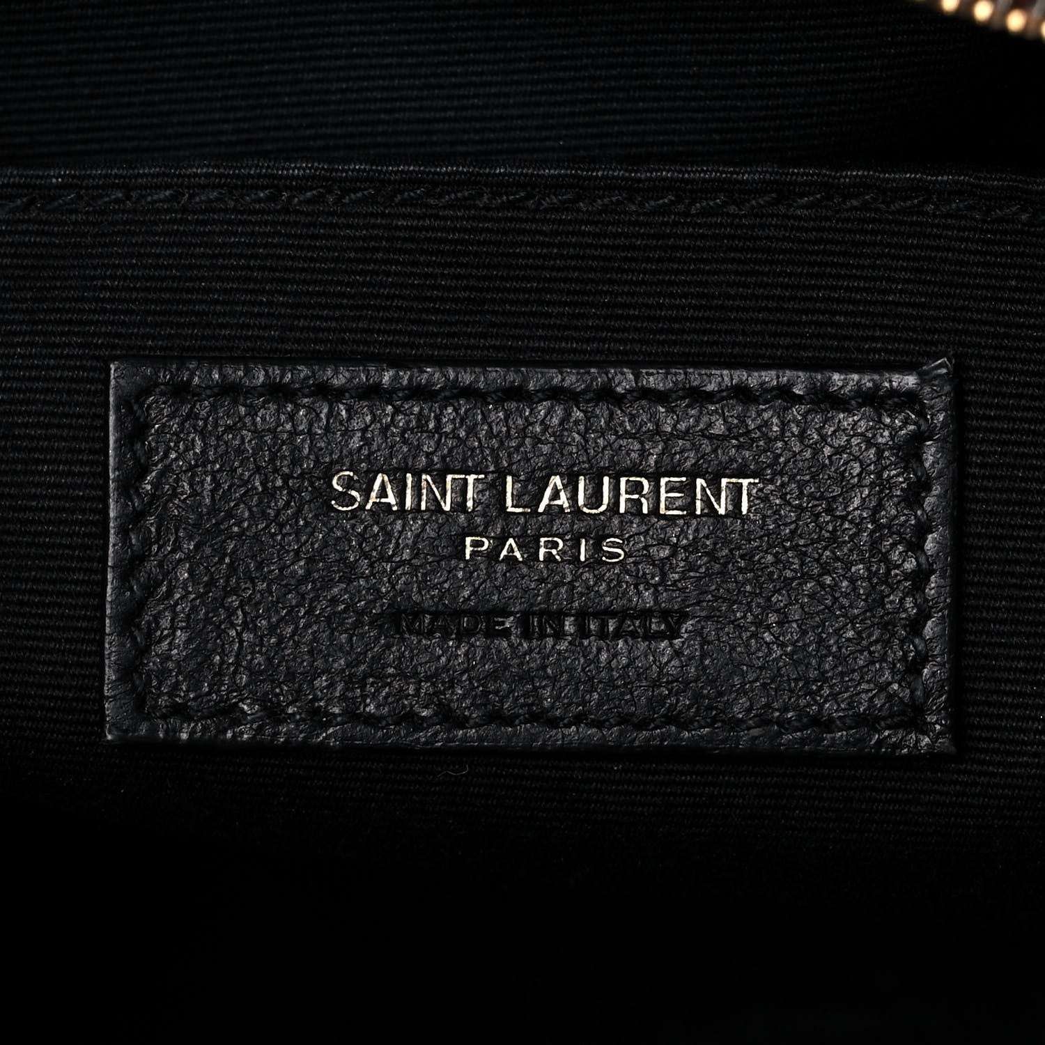 Saint Laurent Calfskin Matelasse Monogram Lou Camera Bag Dark Legion Red 6 of 12