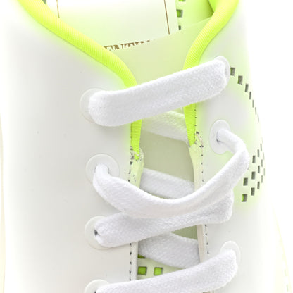 Valentino Garavani Calfskin Womens Backnet Sneakers 37.5 White Fluo Green 11 of 11