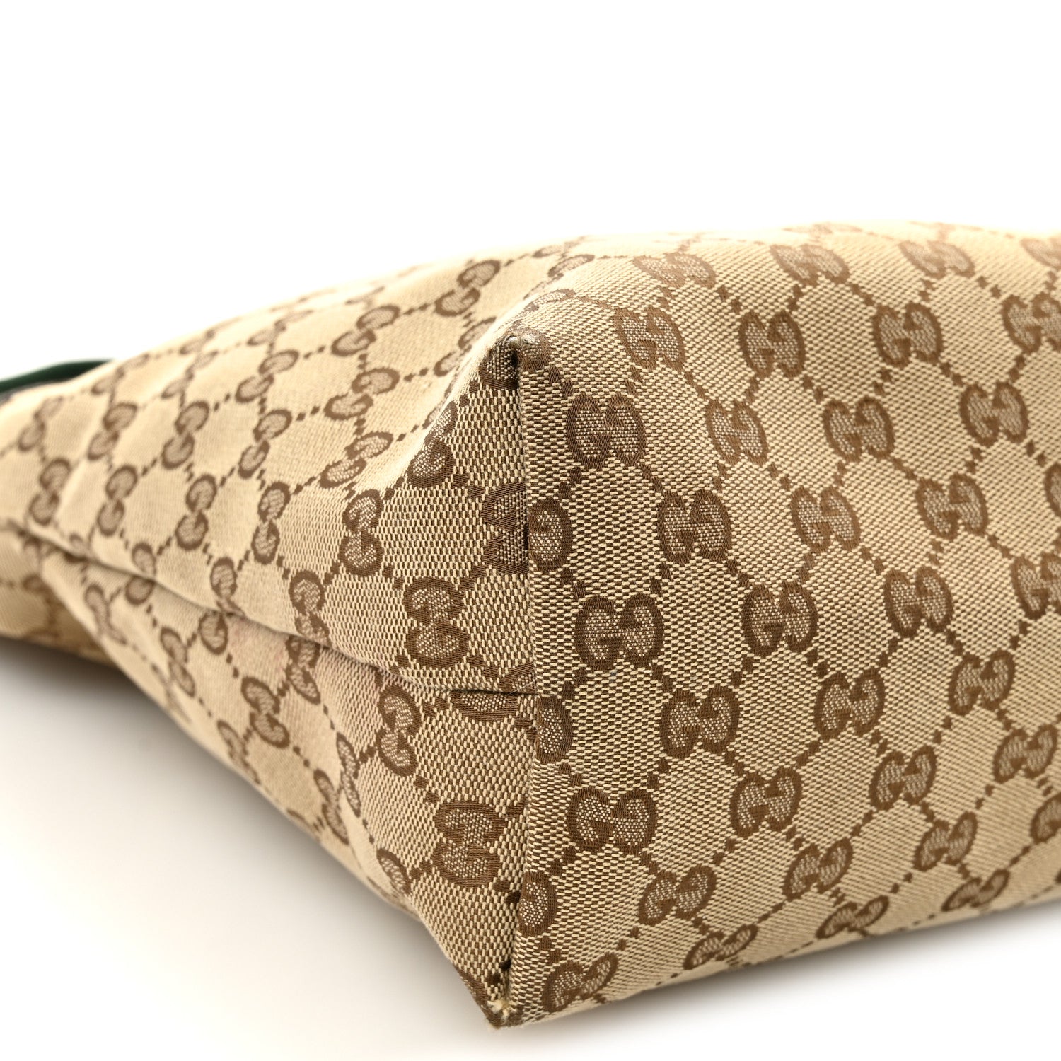 Gucci Monogram Web Medium Flat Messenger Bag Brown 9 of 10