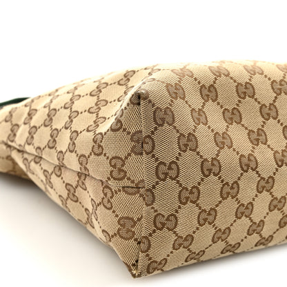 Gucci Monogram Web Medium Flat Messenger Bag Brown 9 of 10