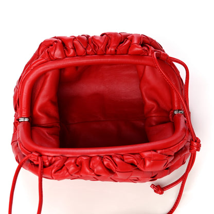 Bottega Veneta Nappa Intrecciato The Mini Pouch Bright Red 5 of 13