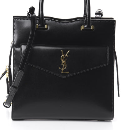 Saint Laurent Shiny Calfskin Small Uptown Tote Black 6 of 8