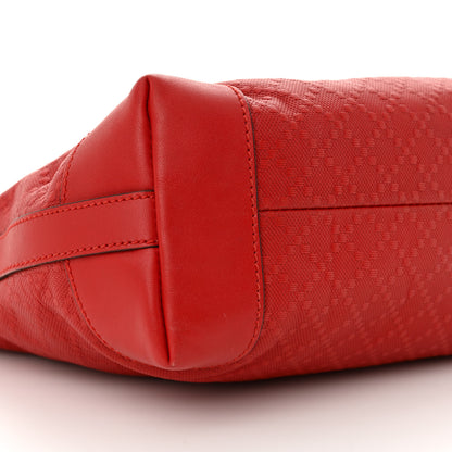Gucci Diamante Calfskin Small Craft Tote Red 10 of 12