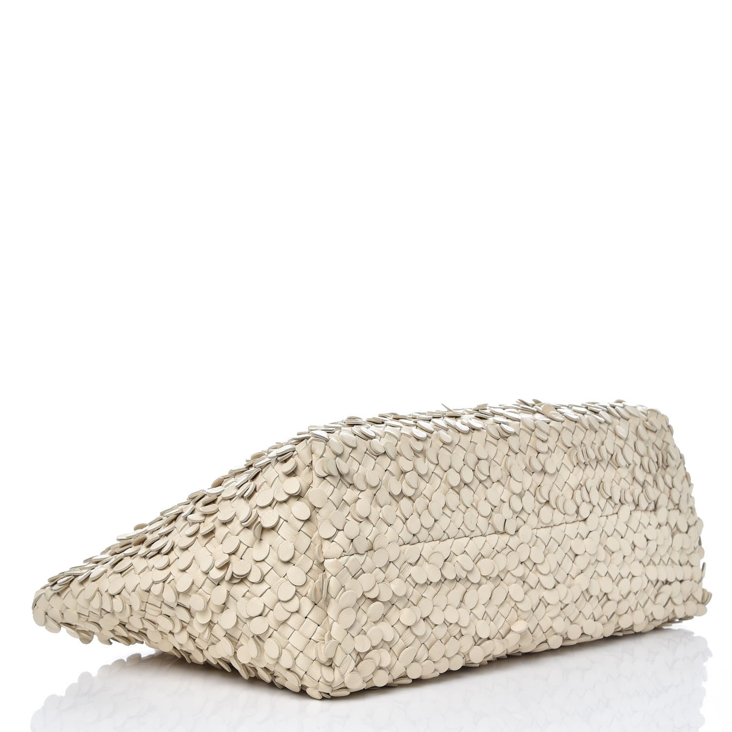Bottega Veneta Nappa Intrecciato Medium Paillettes Cabat Cream 5 of 10