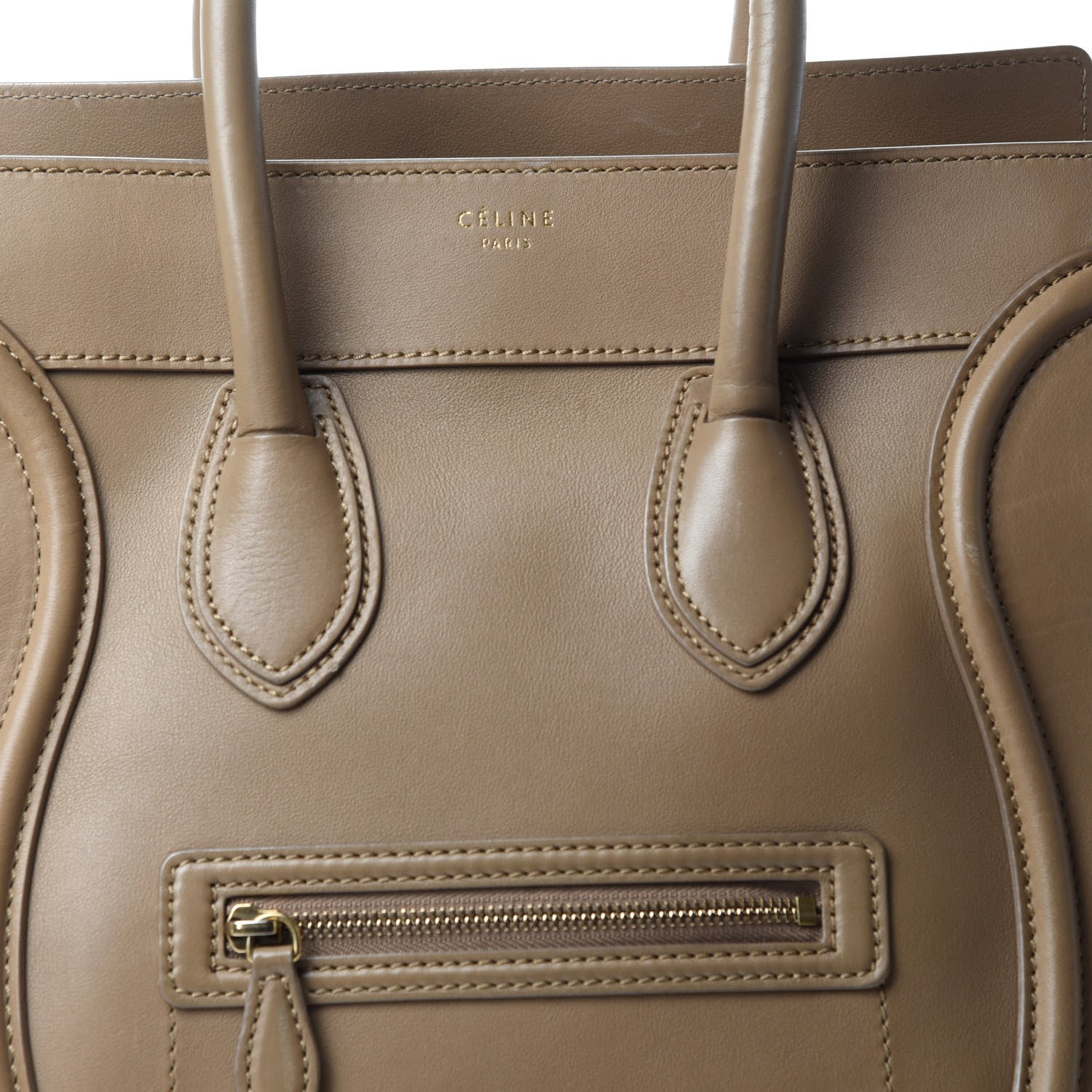 Celine Smooth Calfskin Mini Luggage Camel 11 of 11