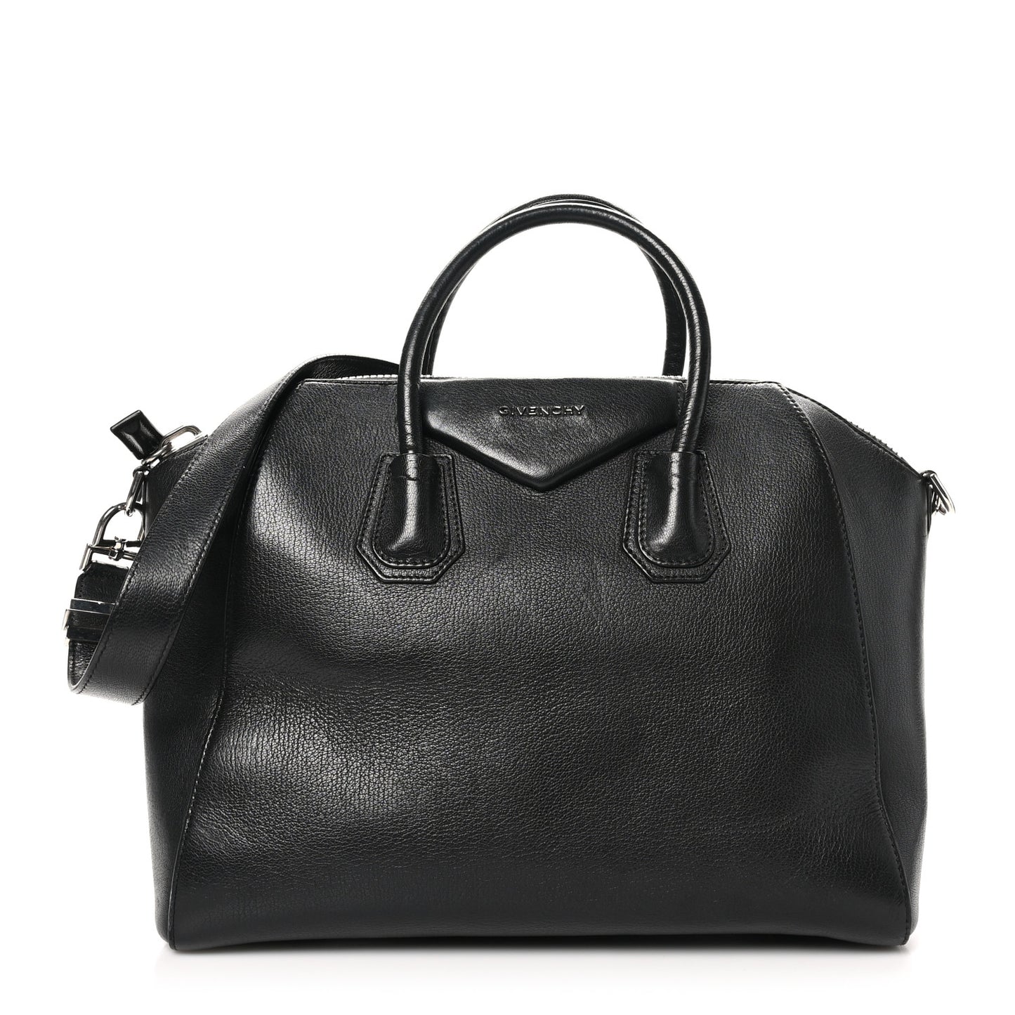 Sugar Goatskin Medium Antigona Black