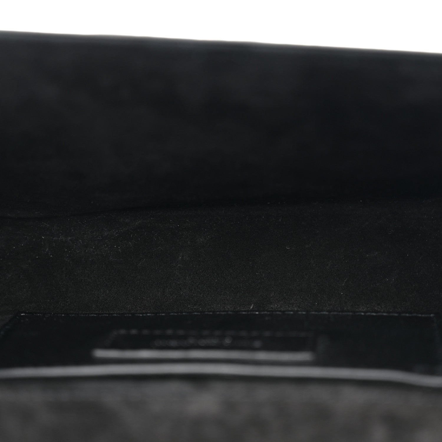 Saint Laurent Calfskin Crocodile Embossed Small Classic Monogram Kate Tassel Satchel Black 5 of 10