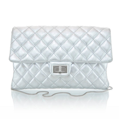 Chanel Lambskin Reissue 2.55 Clutch Silver 1 of 9