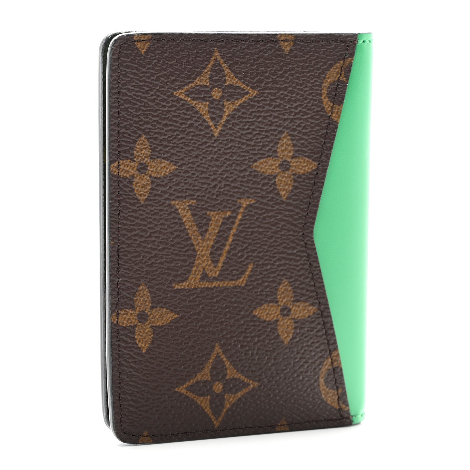 Louis Vuitton Monogram Macassar Pocket Organizer NM Green 3 of 7