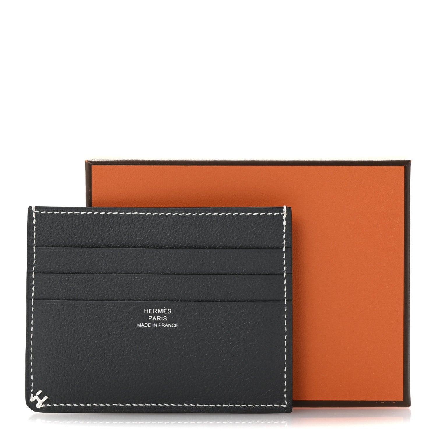 Hermes Evercolor H Sellier Card Holder Ardoise 8 of 8