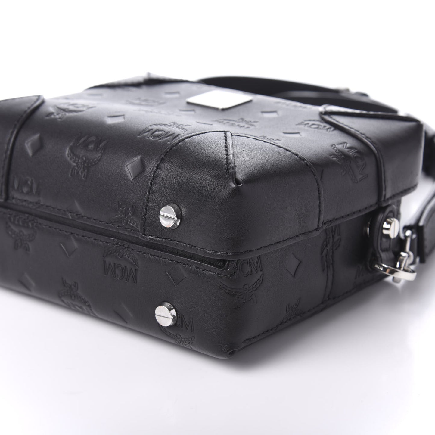 Calfskin Ottomar Monogram Small Berlin Crossbody Black