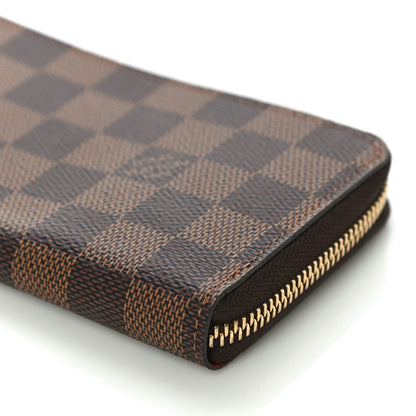 Louis Vuitton Damier Ebene Clemence Wallet Cherry 6 of 12