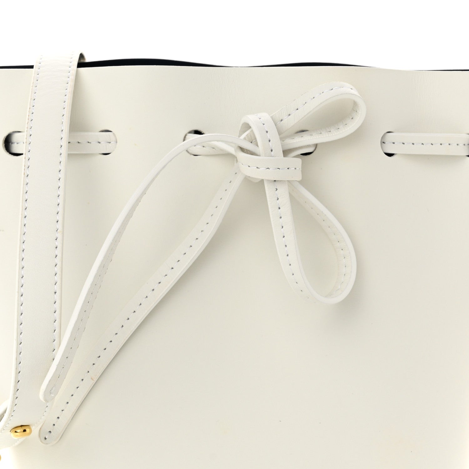 Mansur Gavriel Calfskin Mini Mini Bucket Bag White 7 of 9