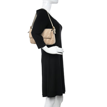 Fendi Wool Cuoio Romano Selleria FF 1974 Baguette 1997 Beige Cammello Camelia 2 of 10