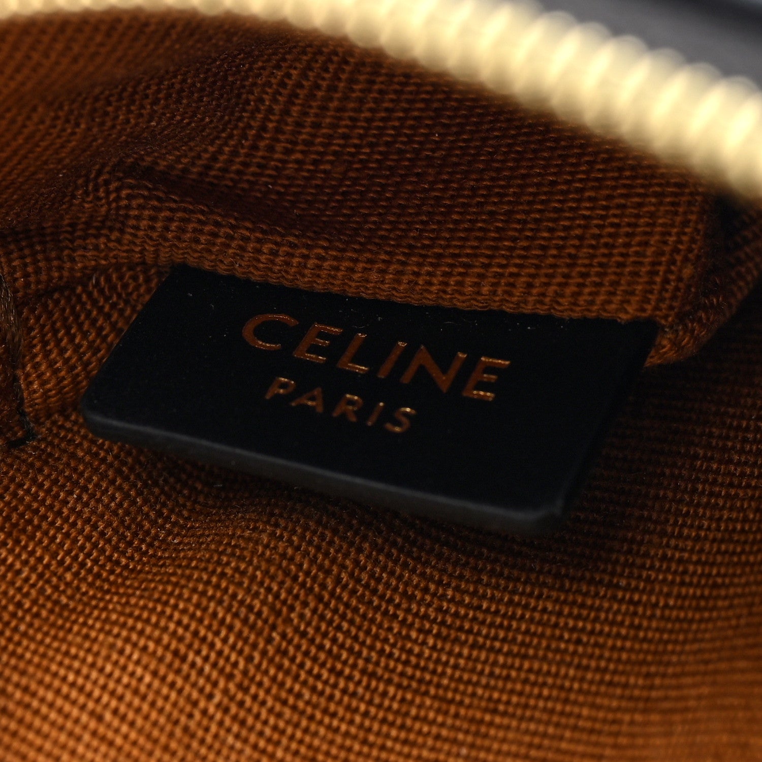 Celine Triomphe Canvas Coin and Card Pouch With Hook Black 6 of 8