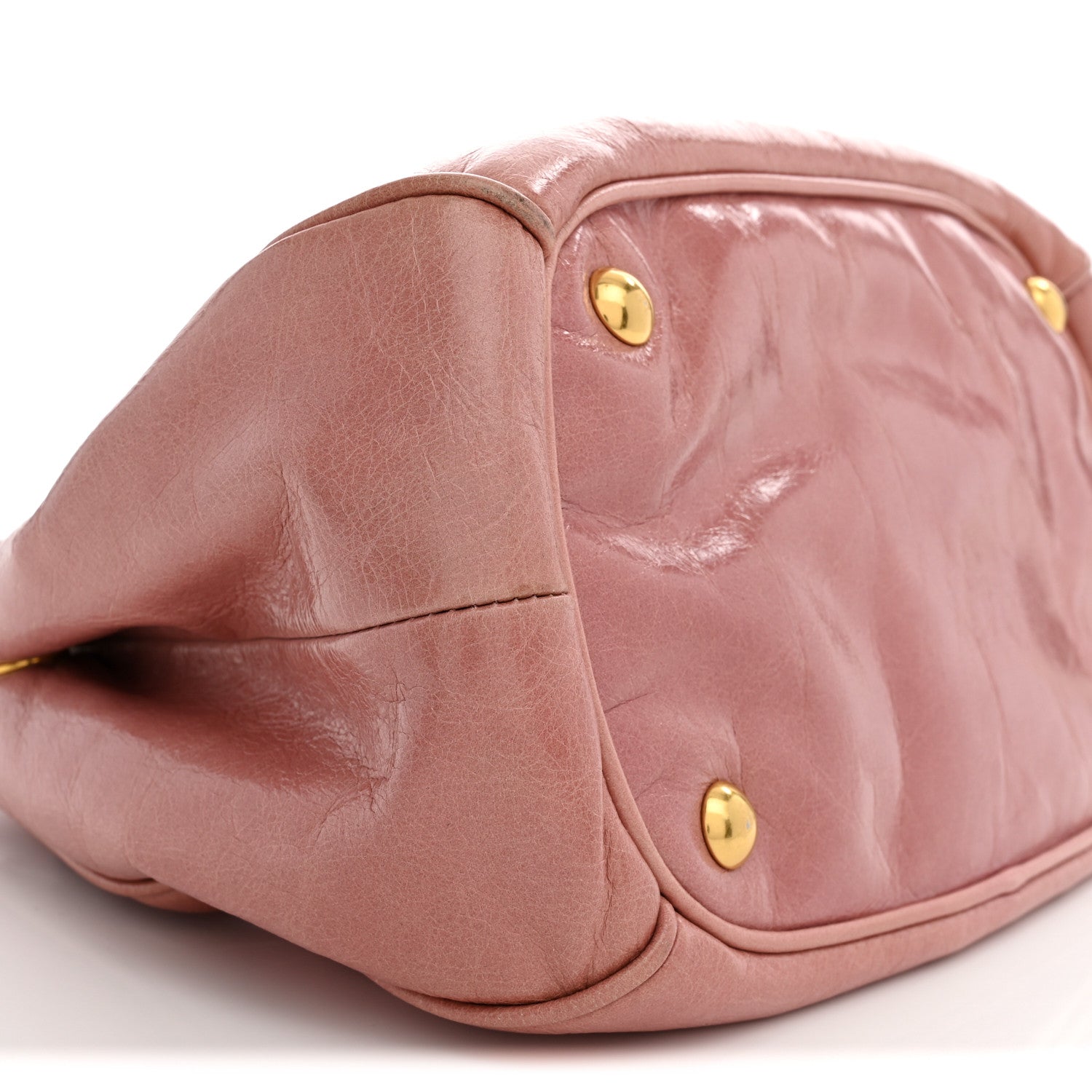 Miu Miu Vitello Shine Small Bow Shopping Tote Loto 9 of 11
