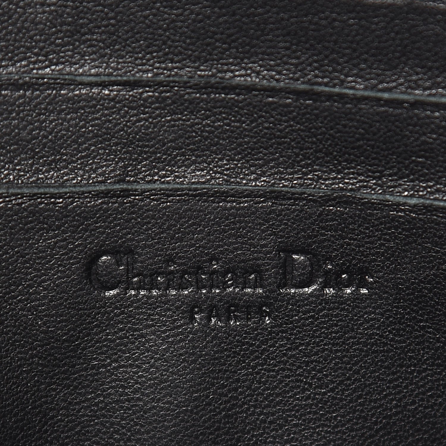 Christian Dior Patent Cannage Wallet on Chain Pouch Black 6 of 13