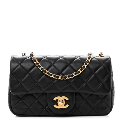 Chanel Lambskin Quilted Mini Rectangular Pearl Crush Flap Black 1 of 10