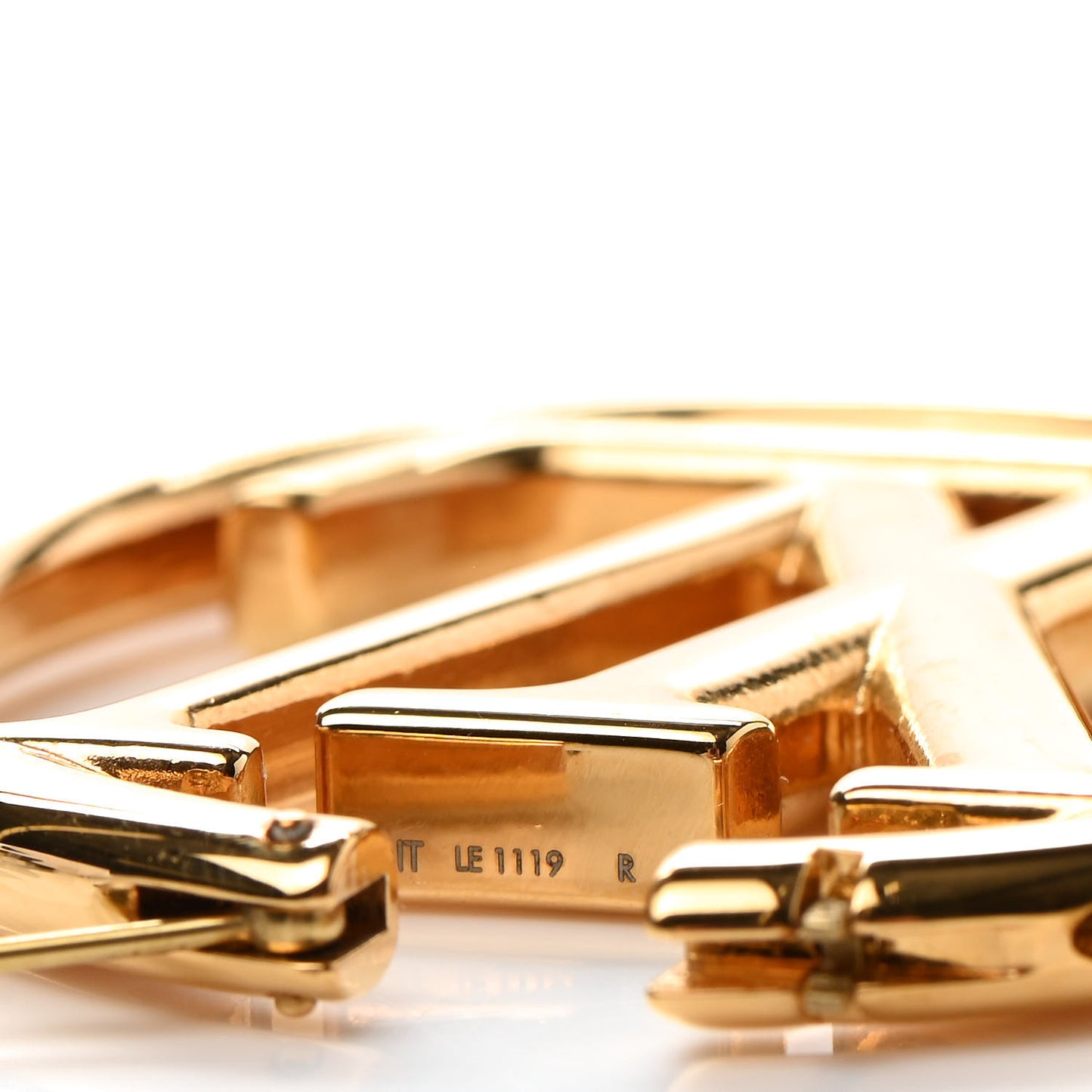 Metal Louise Hoop Earrings Gold