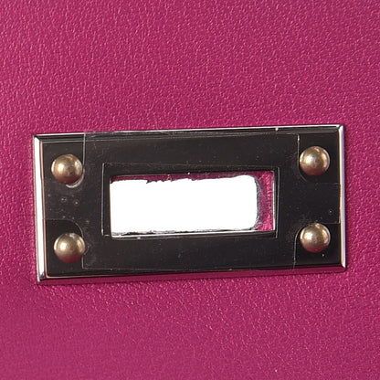 Hermes Swift Kelly Pochette Clutch Rose Pourpre 12 of 24