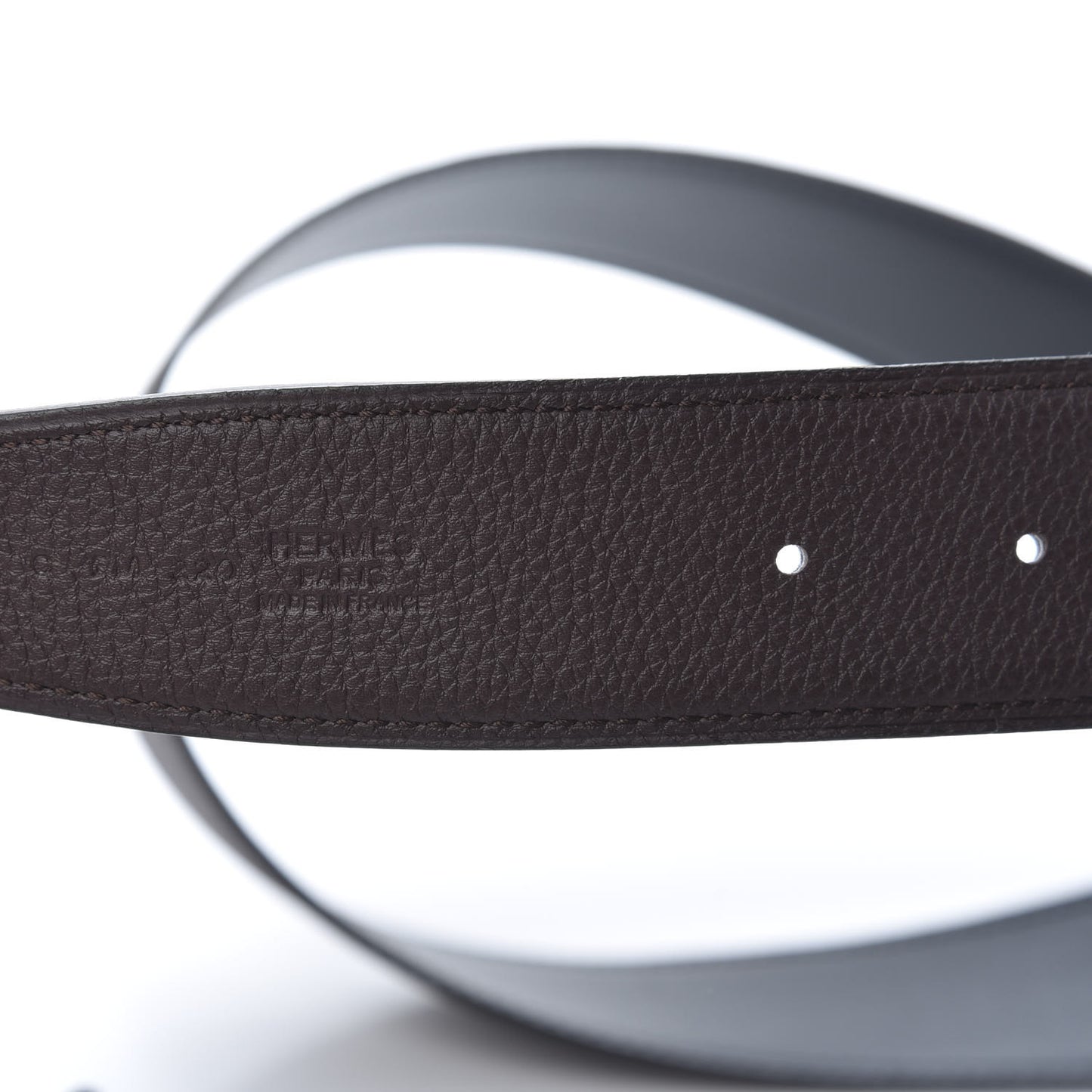 Togo Swift 42mm Constance H Belt 115 Black Chocolate