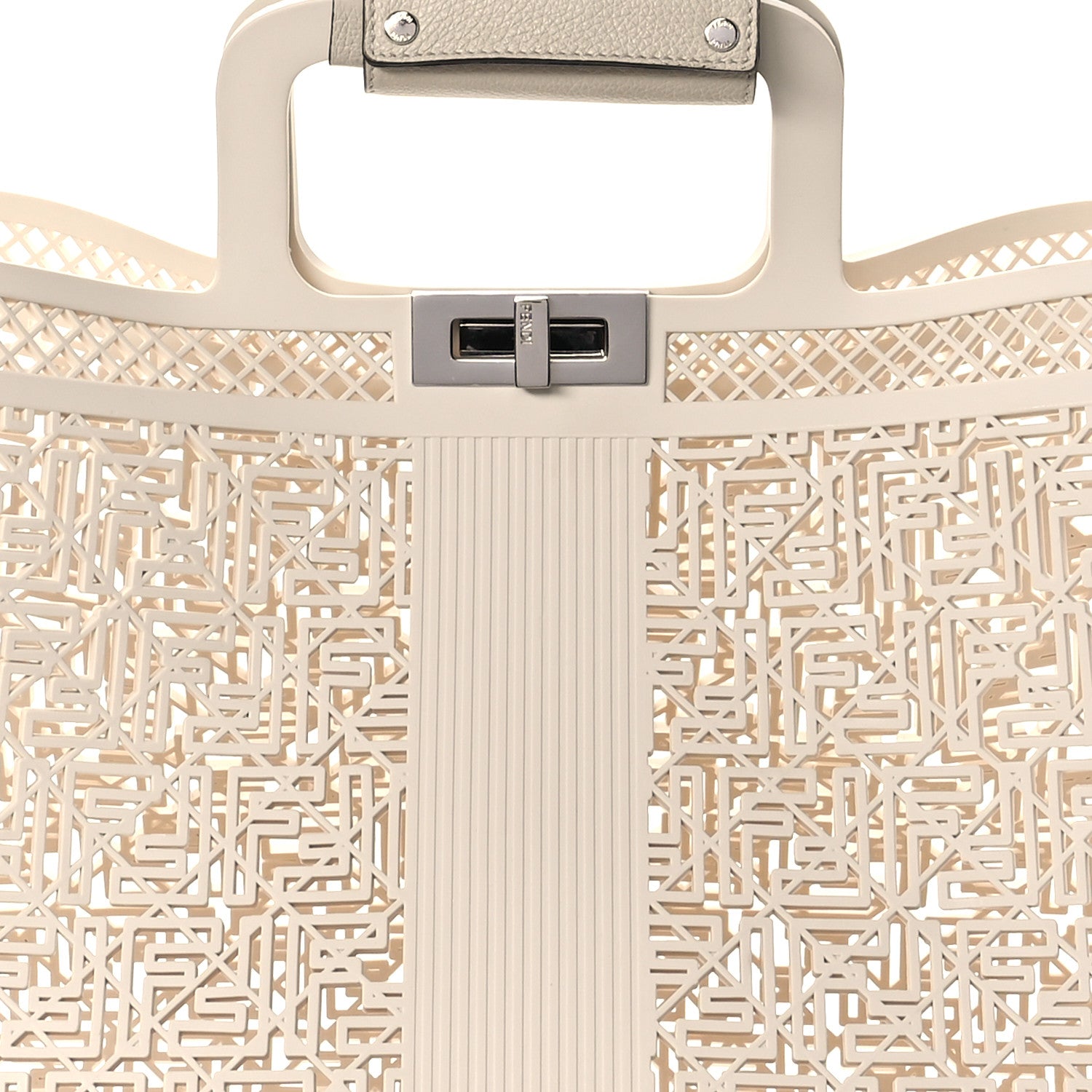 Fendi Recycled Plastic Basket Forty8 Satchel White 8 of 12