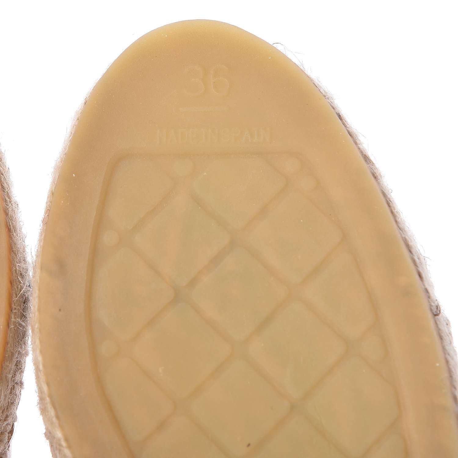 Chanel Lambskin CC Espadrilles 36 Beige Black 6 of 12