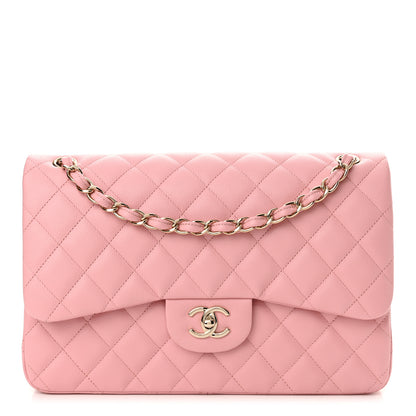 Chanel Caviar Quilted Jumbo Double Flap Pink 1 of 11