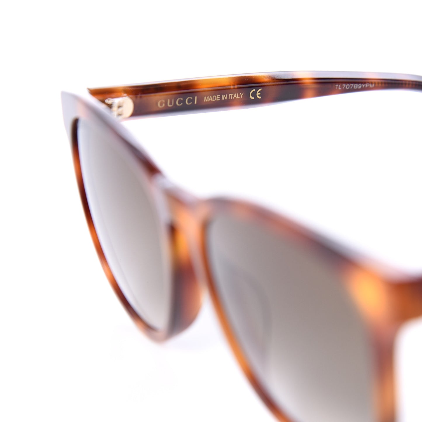 Round Frame Star Sunglasses GG0232SK Tortoiseshell