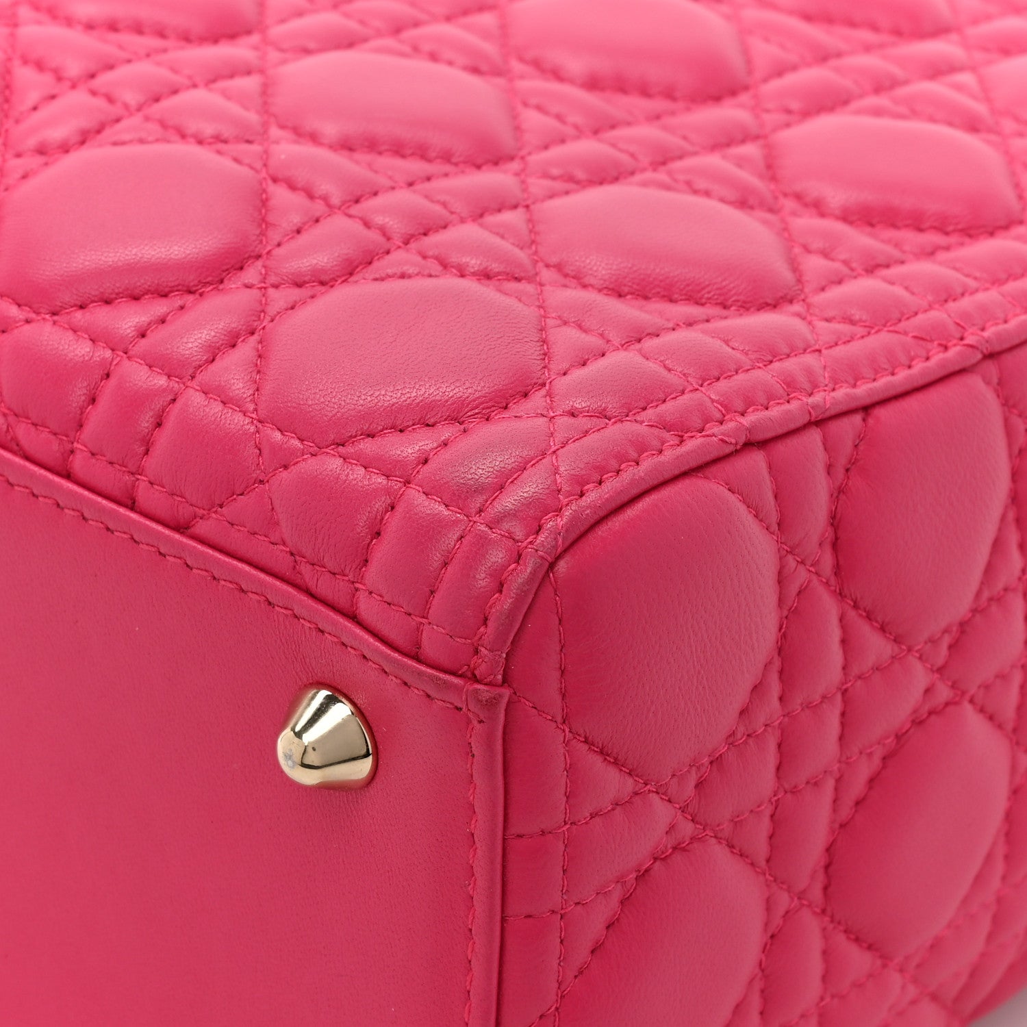 Christian Dior Lambskin Cannage Large Lady Dior Pink 13 of 15