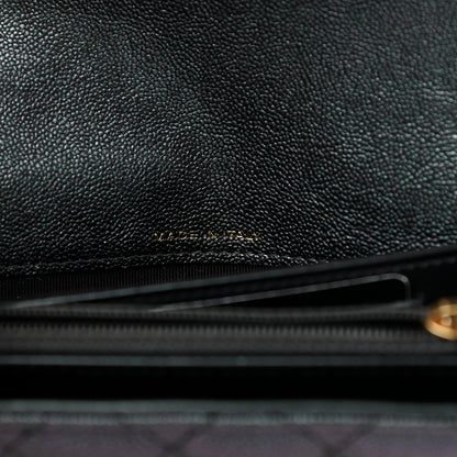 Chanel Iridescent Caviar Quilted Medium Flap Wallet Black 7 of 10