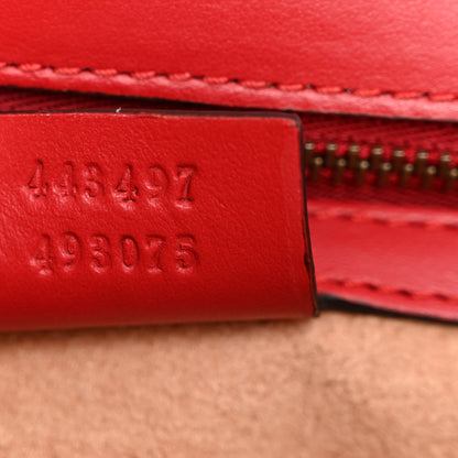 Gucci Calfskin Matelasse Small GG Marmont Shoulder Bag Hibiscus Red 7 of 10