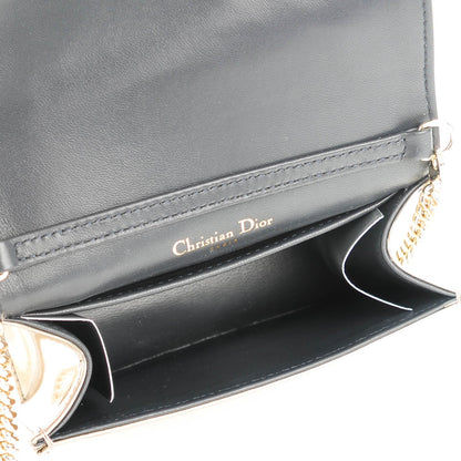 Christian Dior Metallic Patent Micro-Cannage Baby Diorama Flap Bag Gold 5 of 6