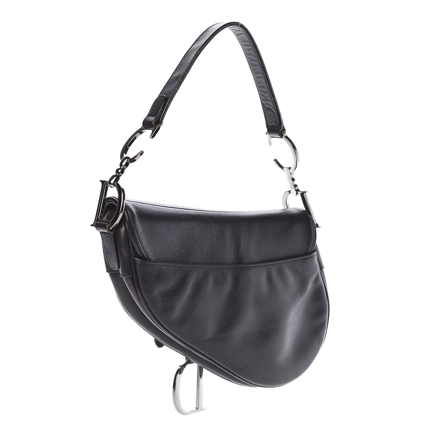 Calfskin Saddle Bag Black