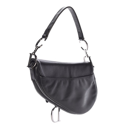 Christian Dior Calfskin Saddle Bag Black 3 of 10