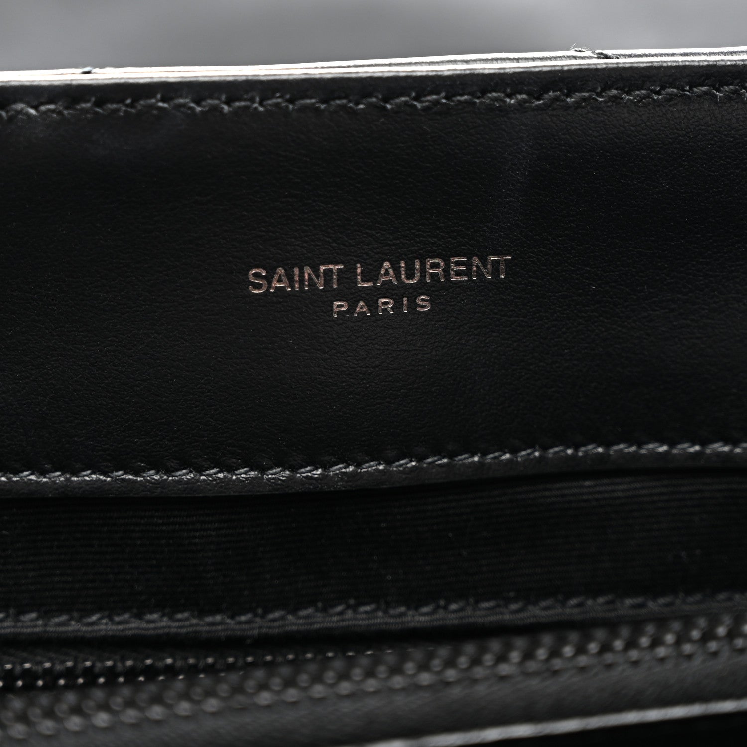 Saint Laurent Calfskin Y Quilted Monogram Monochrome Medium Loulou Chain Satchel Black 6 of 11