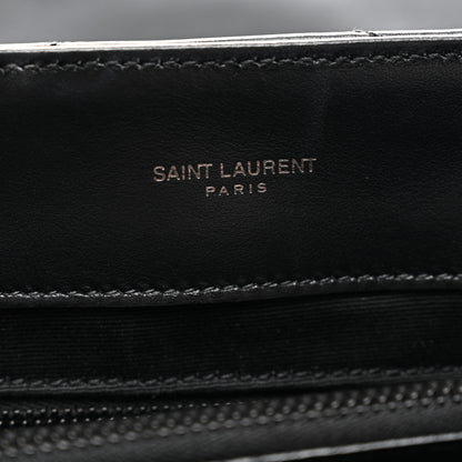 Saint Laurent Calfskin Y Quilted Monogram Monochrome Medium Loulou Chain Satchel Black 6 of 11
