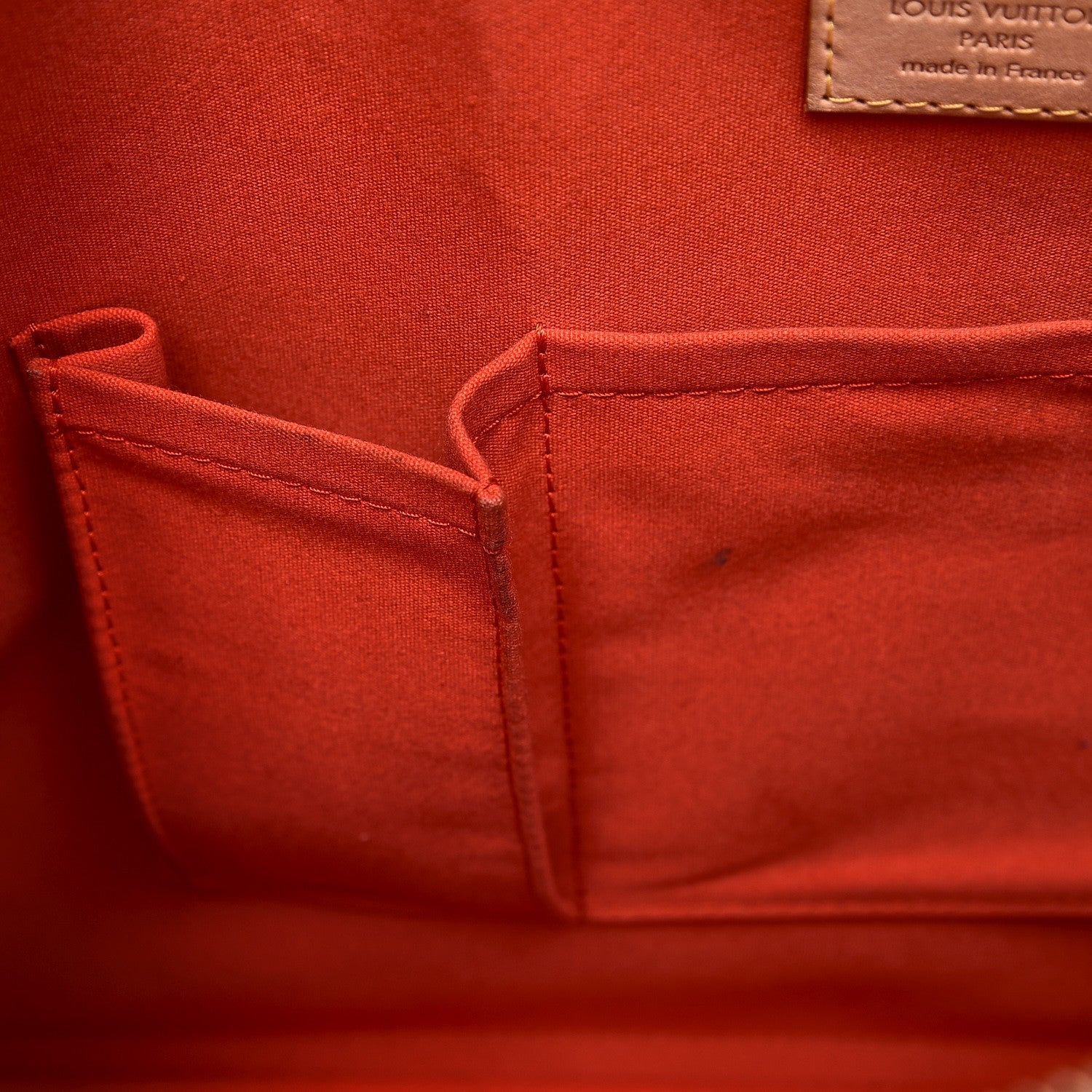 Louis Vuitton Vernis Alma GM Orange Sunset 7 of 9