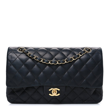 Chanel Lambskin Quilted Medium Double Flap Black 1 of 12